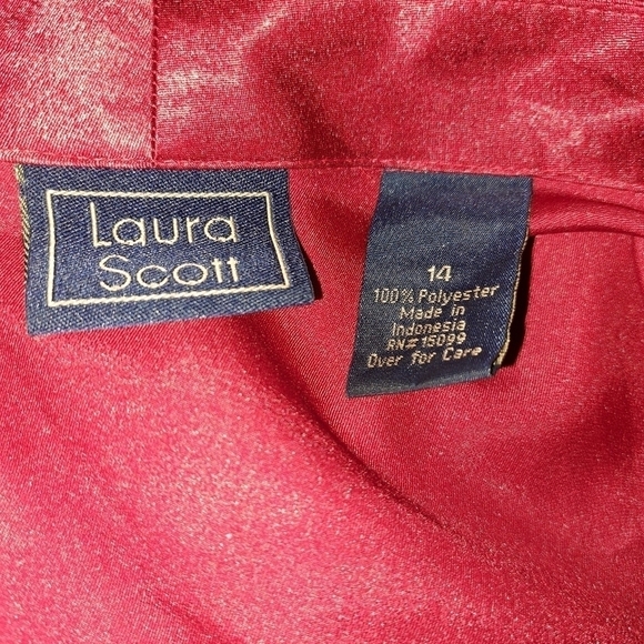 Laura Scott Button Down Blouse size 14 - Picture 6 of 6
